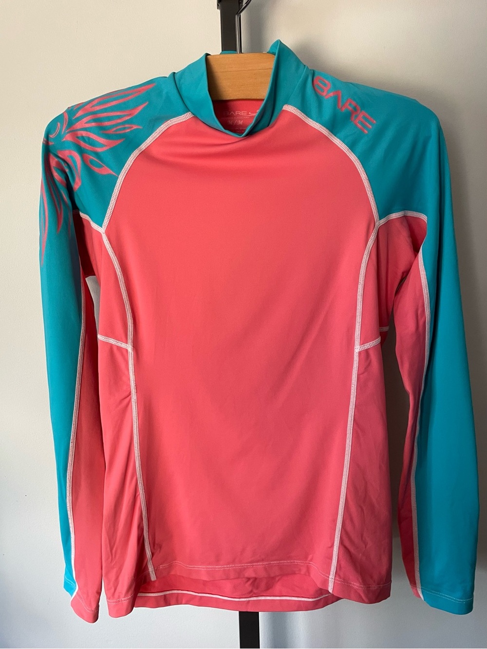 BARE Rash Guard Sun Protection Sun Guard Long Sleeve Womens Medium